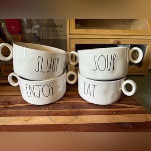 Rae Dunn Soup Bowls (Set of 4)